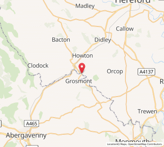 Map of Kentchurch, EnglandEngland