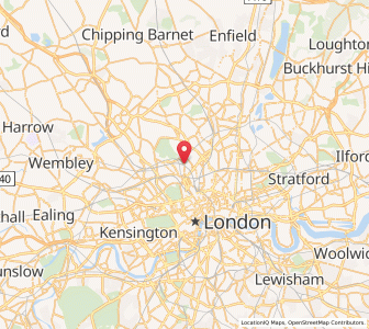 Map of Kentish Town, EnglandEngland