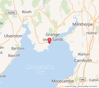 Map of Kents Bank, EnglandEngland