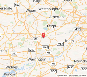 Map of Kenyon, EnglandEngland