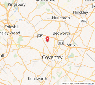 Map of Keresley, EnglandEngland