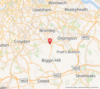 Map of Keston, EnglandEngland