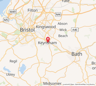 Map of Keynsham, EnglandEngland