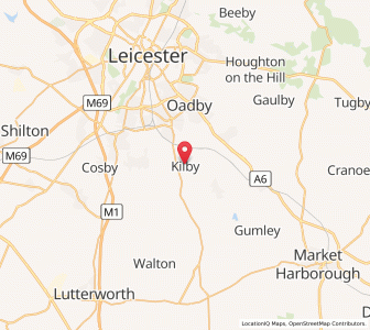 Map of Kilby, EnglandEngland