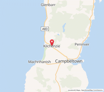 Map of Kilchenzie, ScotlandScotland