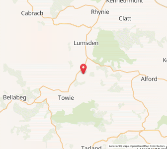 Map of Kildrummy, ScotlandScotland