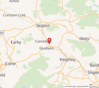 Map of Kildwick, EnglandEngland