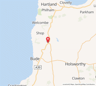 Map of Kilkhampton, EnglandEngland