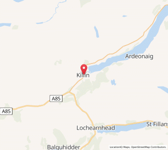 Map of Killin, ScotlandScotland