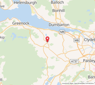 Map of Kilmacolm, ScotlandScotland