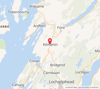 Map of Kilmartin, ScotlandScotland