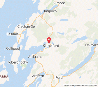 Map of Kilmelfort, ScotlandScotland