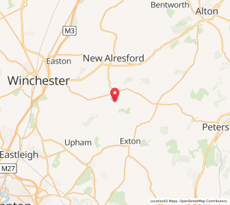 Map of Kilmeston, EnglandEngland