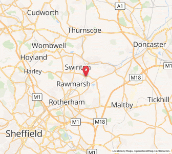 Map of Kilnhurst, EnglandEngland