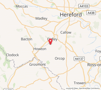 Map of Kilpeck, EnglandEngland
