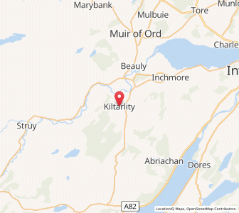 Map of Kiltarlity, ScotlandScotland