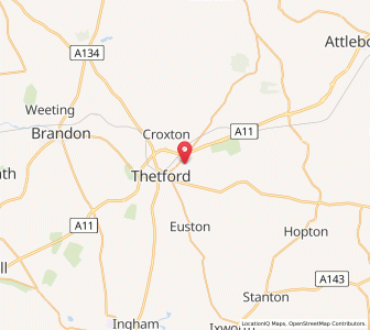 Map of Kilverstone, EnglandEngland