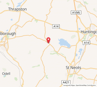 Map of Kimbolton, EnglandEngland