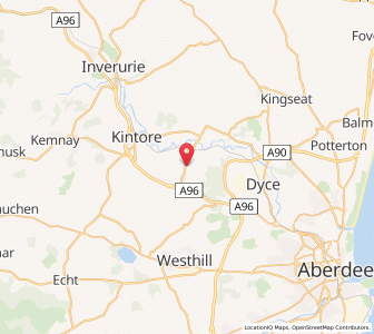 Map of Kinaldie, ScotlandScotland