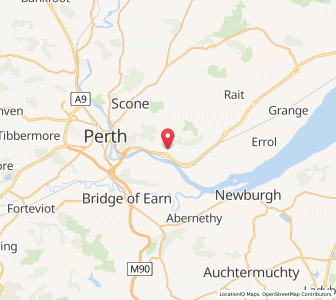 Map of Kinfauns, ScotlandScotland