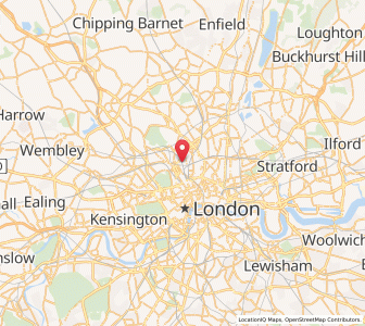 Map of Kings Cross, EnglandEngland