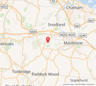 Map of Kings Hill, EnglandEngland
