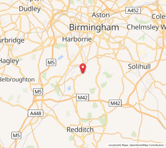 Map of Kings Norton, EnglandEngland