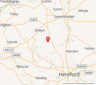 Map of Kings Pyon, EnglandEngland