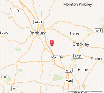 Map of Kings Sutton, EnglandEngland