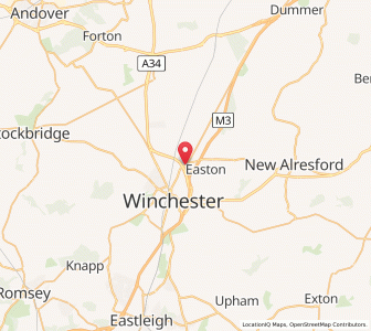 Map of Kings Worthy, EnglandEngland