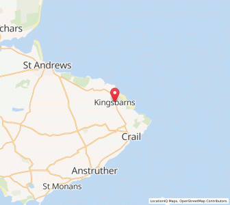 Map of Kingsbarns, ScotlandScotland