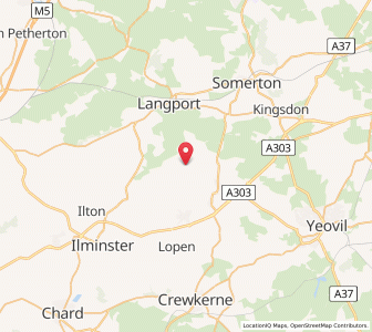Map of Kingsbury Episcopi, EnglandEngland