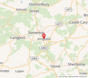 Map of Kingsdon, EnglandEngland