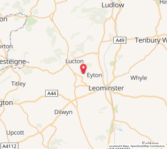 Map of Kingsland, EnglandEngland