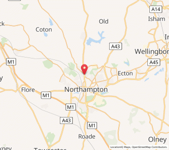 Map of Kingsthorpe, EnglandEngland