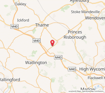 Map of Kingston Blount, EnglandEngland