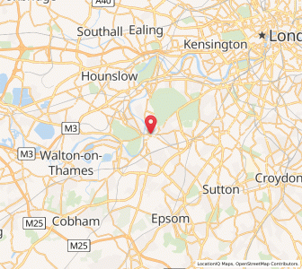 Map of Kingston-upon-Thames, EnglandEngland