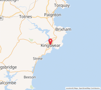 Map of Kingswear, EnglandEngland