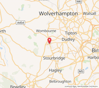 Map of Kingswinford, EnglandEngland