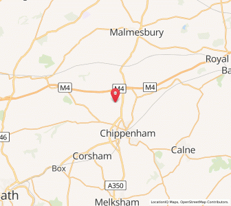Map of Kington Saint Michael, EnglandEngland