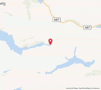 Map of Kinloch Hourn, ScotlandScotland