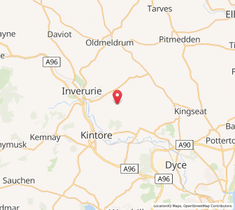 Map of Kinmuck, ScotlandScotland