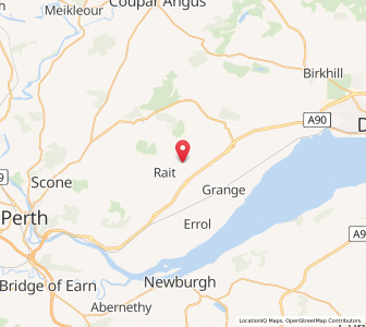 Map of Kinnaird, ScotlandScotland