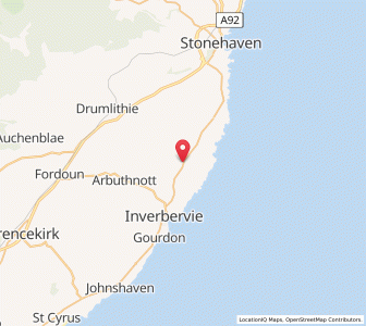 Map of Kinneff, ScotlandScotland