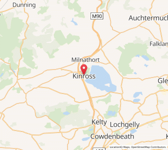 Map of Kinross, ScotlandScotland