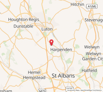 Map of Kinsbourne Green, EnglandEngland