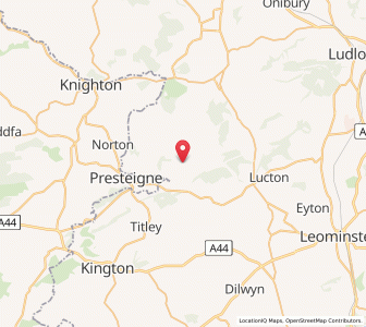 Map of Kinsham, EnglandEngland