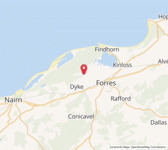 Map of Kintessack, ScotlandScotland