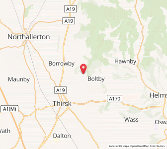Map of Kirby Knowle, EnglandEngland