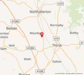 Map of Kirby Wiske, EnglandEngland